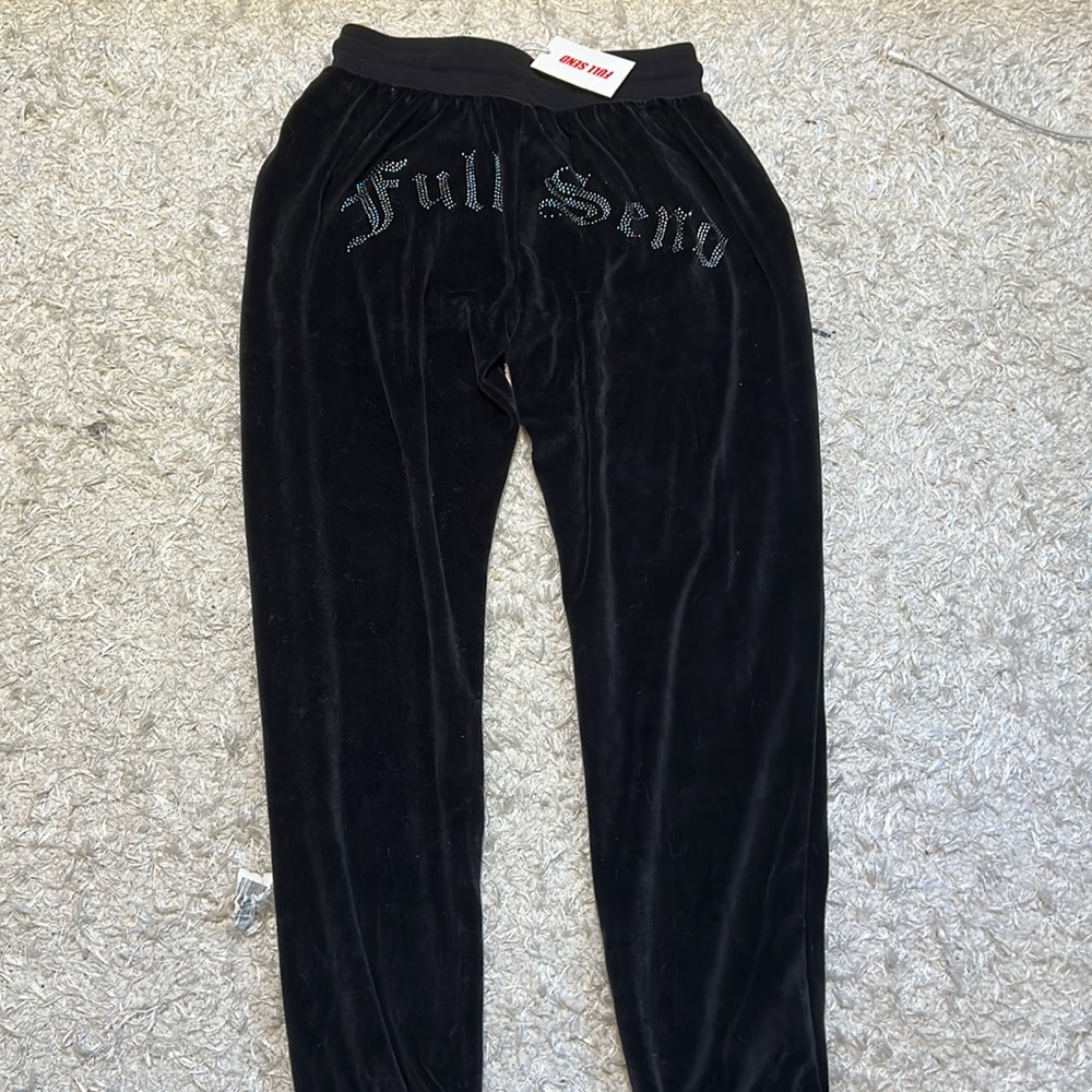 FULL SEND (nelk boys) women’s velvet sweatpants - S/M